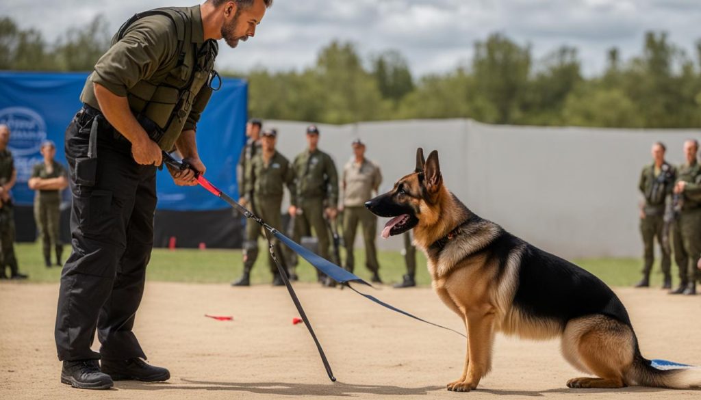 German Shepherd Guard Training Image
